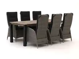 Kees Smit Intenso Fabrizi/ROUGH-S 220cm dining tuinset 7-delig verstelbaar aanbieding