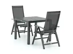 Kees Smit Bellagio Avenza/Fidenza 90cm dining tuinset 3-delig verstelbaar aanbieding