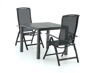 Kees Smit R&S Design Capri/Fidenza 90cm dining tuinset 3-delig verstelbaar aanbieding