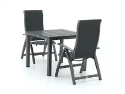 Kees Smit Bellagio Fermo/Fidenza 90cm dining tuinset 3-delig verstelbaar aanbieding