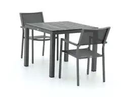 Kees Smit Bellagio Roma/Fidenza 90cm dining tuinset 3-delig stapelbaar aanbieding