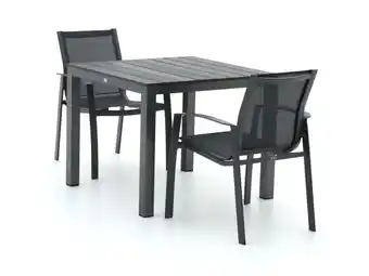 Kees Smit R&S Design Altea/Fidenza 90cm dining tuinset 3-delig stapelbaar aanbieding