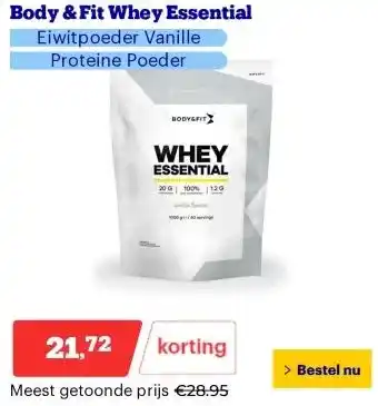 Bol.com Body & Fit Whey Essential aanbieding