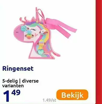 Action Ringenset 5-Delig aanbieding