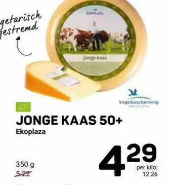 Ekoplaza Jonge Kaas 50+ Ekoplaza 350g aanbieding