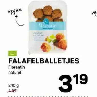 Ekoplaza Falafelballetjes Florentin 240g aanbieding