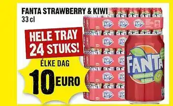 Dirck 3 Fanta Strawberry & Kiwi 33 Cl aanbieding