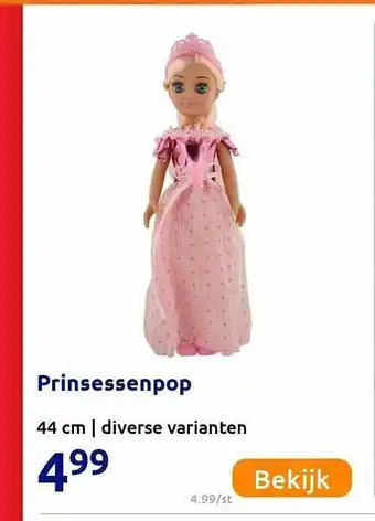 Action Prinsessenpop 44 Cm aanbieding