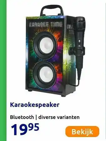 Action Karaokespeaker Bluetooth aanbieding