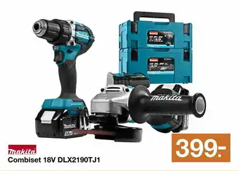 BOUWMAAT Makita Combiset 18V DLX2190TJ1 aanbieding