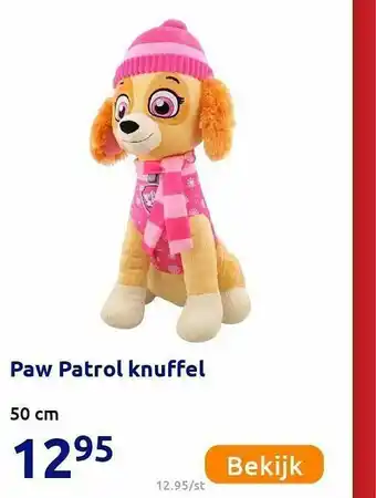 Action Paw Patrol Knuffel 50 Cm aanbieding