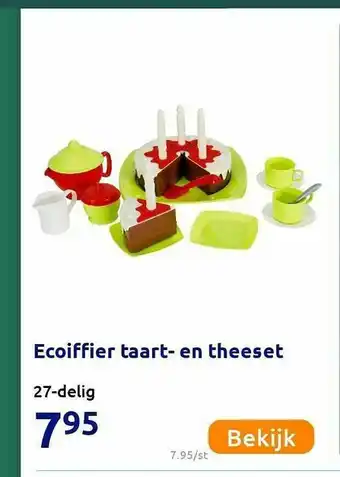 Action Ecoiffier Taart- En Theeset 27-Delig aanbieding