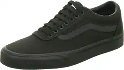 Amazon Vans Sneaker Ward Canvas heren Low-Top Trainers , zwart canvas zwart , 50 EU aanbieding