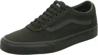 Amazon Vans Sneaker Ward Canvas heren Low-Top Trainers , Black Canvas Zwart 186 , 48 EU aanbieding