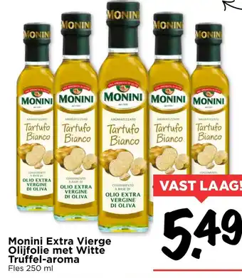 Vomar Voordeelmarkt Monini Extra Vierge olijfolie met Witte Truffel-aroma 250ml aanbieding