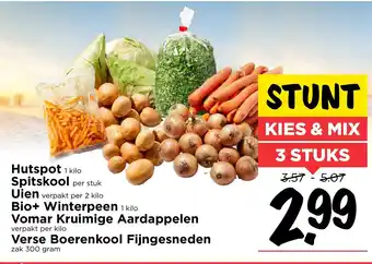 Vomar Voordeelmarkt Kies & Mix Groente 3 stuks aanbieding