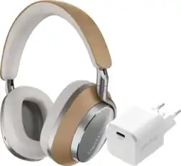 Coolblue Bowers & Wilkins Px8 Bruin + BlueBuilt Power Delivery Oplader met Usb C Poort 20W Wit aanbieding