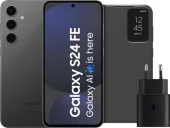 Coolblue Samsung Galaxy S24 FE 256GB Grijs 5G + Accessoirepakket aanbieding
