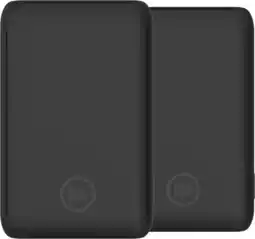 Coolblue BlueBuilt Powerbank met Snelladen 10.000 mAh Duo Pack Zwart aanbieding