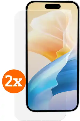 Coolblue BlueBuilt Apple iPhone 16 Pro Screenprotector Glas Duo Pack aanbieding