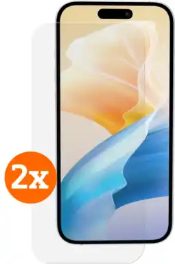 Coolblue BlueBuilt Apple iPhone 16 Pro Max Screenprotector Glas Duo Pack aanbieding
