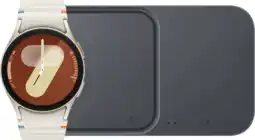Coolblue Samsung Galaxy Watch 7 Crème 40mm + Duo Draadloze Oplader aanbieding