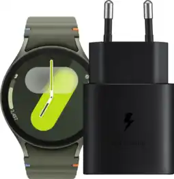 Coolblue Samsung Galaxy Watch 7 4G Groen 44mm + Oplader 25W aanbieding