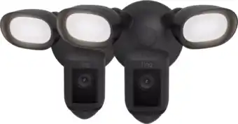 Coolblue Ring Floodlight Cam Wired Pro Zwart Duo-Pack aanbieding