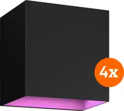 Coolblue Philips Hue Resonate Downward White and Color - zwart 4-pack aanbieding