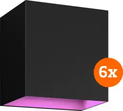 Coolblue Philips Hue Resonate Downward White and Color - zwart 6-pack aanbieding