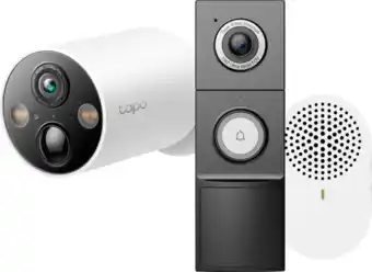 Coolblue TP-Link Tapo C425 + D235 Smart Battery & Wired Doorbell aanbieding