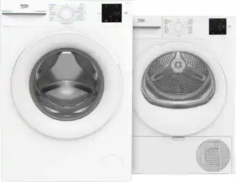 Coolblue Beko BM3WFU38412CW EnergySpin + Beko BM3T38232CW aanbieding
