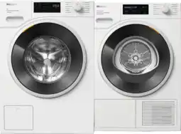 Coolblue Miele WWB 380 WCS PowerWash + Miele TSL 683 WP EcoSpeed & Steam aanbieding