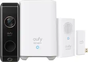 Coolblue Eufy Video Doorbell Dual 2 Pro met HomeBase + Chime aanbieding
