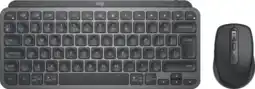 Coolblue Logitech MX Keys Mini Draadloos Qwerty Grafiet + Logitech MX Anywhere 3S Compact Zwart aanbieding