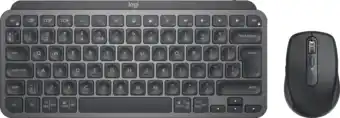 Coolblue Logitech MX Keys Mini Draadloos Qwerty Grafiet + Logitech MX Anywhere 3S Compact Zwart aanbieding