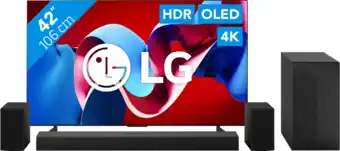 Coolblue LG OLED42C45LA (2024) + Soundbar aanbieding
