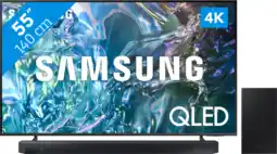 Coolblue Samsung QLED 4K 55Q64D (2024) + Soundbar aanbieding