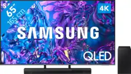 Coolblue Samsung QLED 4K 65Q74D (2024) + Samsung HW-B530 (2022) aanbieding