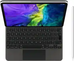 Coolblue Apple Magic Keyboard iPad Air (2022/2020)/Pro 11 (2022/2021/2020) Zwart + Apple Pencil aanbieding