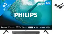 Coolblue Philips 65PUS7009 + Soundbar + Hdmi kabel aanbieding