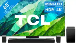 Coolblue TCL QD Mini-Led 65C81B (2024) + soundbar aanbieding