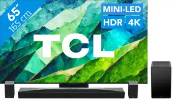 Coolblue TCL QD Mini-Led 65C81B (2024) + soundbar aanbieding