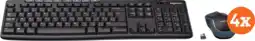 Coolblue Logitech MK270 Draadloos Toetsenbord en Muis QWERTY 4-Pack aanbieding