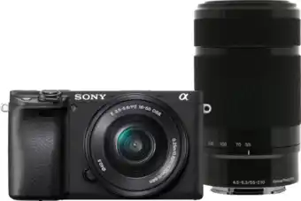 Coolblue Sony Alpha A6400 + E PZ 16-50mm + 55-210mm aanbieding