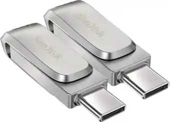 Coolblue SanDisk Ultra Dual Drive 3.1 Luxe 128GB Duo Pack aanbieding