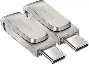 Coolblue SanDisk Ultra Dual Drive 3.1 Luxe 64GB Duo Pack aanbieding