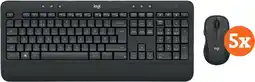 Coolblue Logitech MK545 Draadloze Toetsenbord en Muis QWERTY 5-Pack aanbieding
