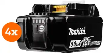 Coolblue Makita BL1850B LXT 18V 5,0 Ah accu 4-pack aanbieding