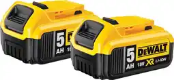 Coolblue DeWalt DCB184-XJ 18V 5,0 Ah Accu 2-pack aanbieding